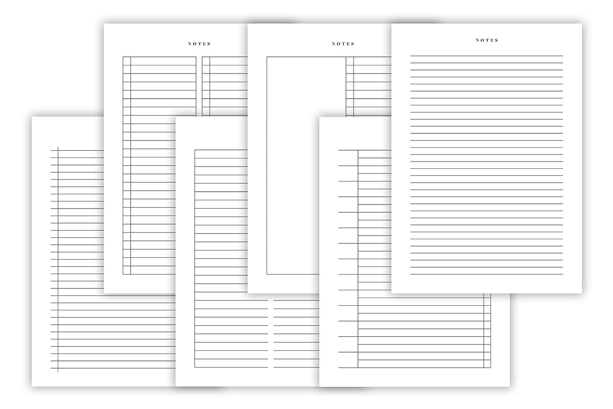 Notes Template | Canva, a Stationery Template by DesignByStore (Photo 4 of 5)