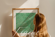 10 Frame Mockups with Person, an Advertising Mockup by ArtwithFrame (Thumbnail 8 of 13)