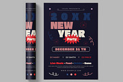 New Year Celebration Event Flyer, a Flyer Template by ContestDesign (Thumbnail 2 of 2)