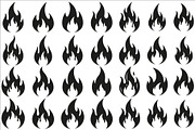 Bold black fire flame icon vector, an Illustration by Amazin_art (Thumbnail 1 of 29)