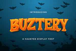 BUSTERY - Haunted Display Font