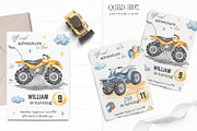 Quad bikes watercolor, a Transportation Illustration by Marina Ermakova (Thumbnail 5 of 11)