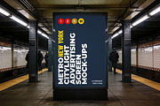 New York Metro Ad Screen Mock-Up 4, an Advertising Mockup by Graphic Shelter (Thumbnail 3 of 7)