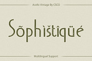 Acello Vintage, a Sans Serif Font by Craft Supply Co. (Thumbnail 8 of 8)