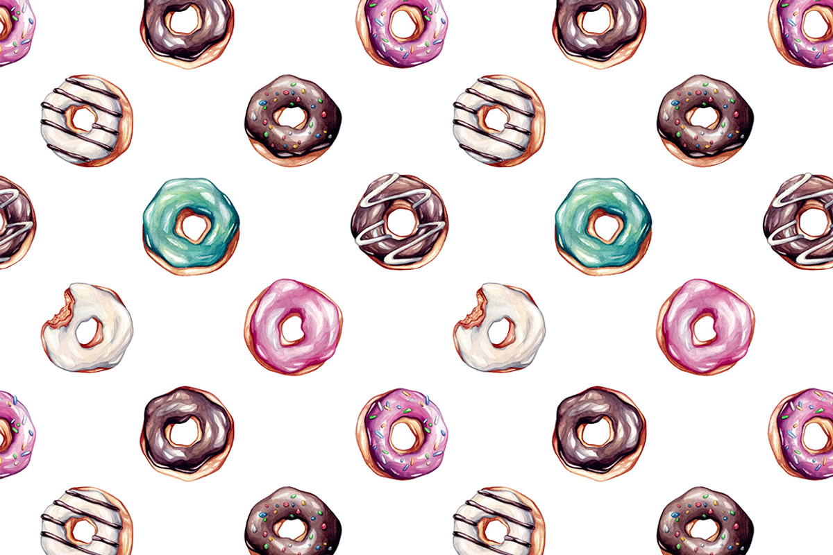 Sweet Dreams. Watercolor Sweets, a Food Illustration by Olga Olmix (Photo 5 of 12)