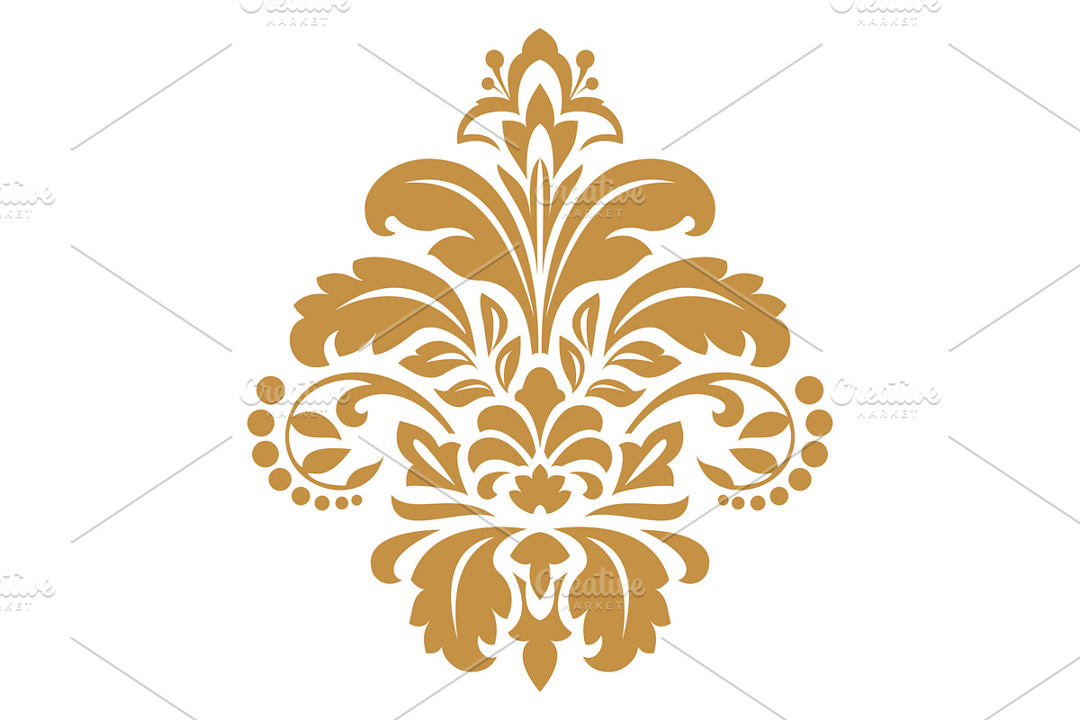 Damask graphic ornament. Floral desi, a Decorative Illustration by RODINA (Photo 1 of 3)