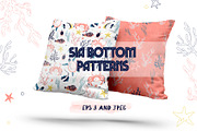 8 cute sea bottom patterns, a Pattern Graphic by narinadraban (Thumbnail 1 of 4)