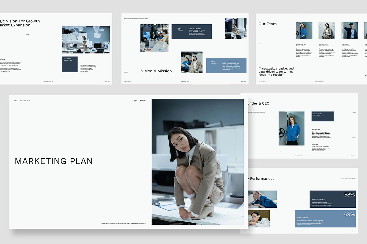Cera : Marketing Plan Powerpoint, a Presentation Template by Punkl Camp (Photo 1 of 16)