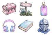 Museum Watercolor Clipart, an Illustration by SinaCreation (Thumbnail 3 of 5)