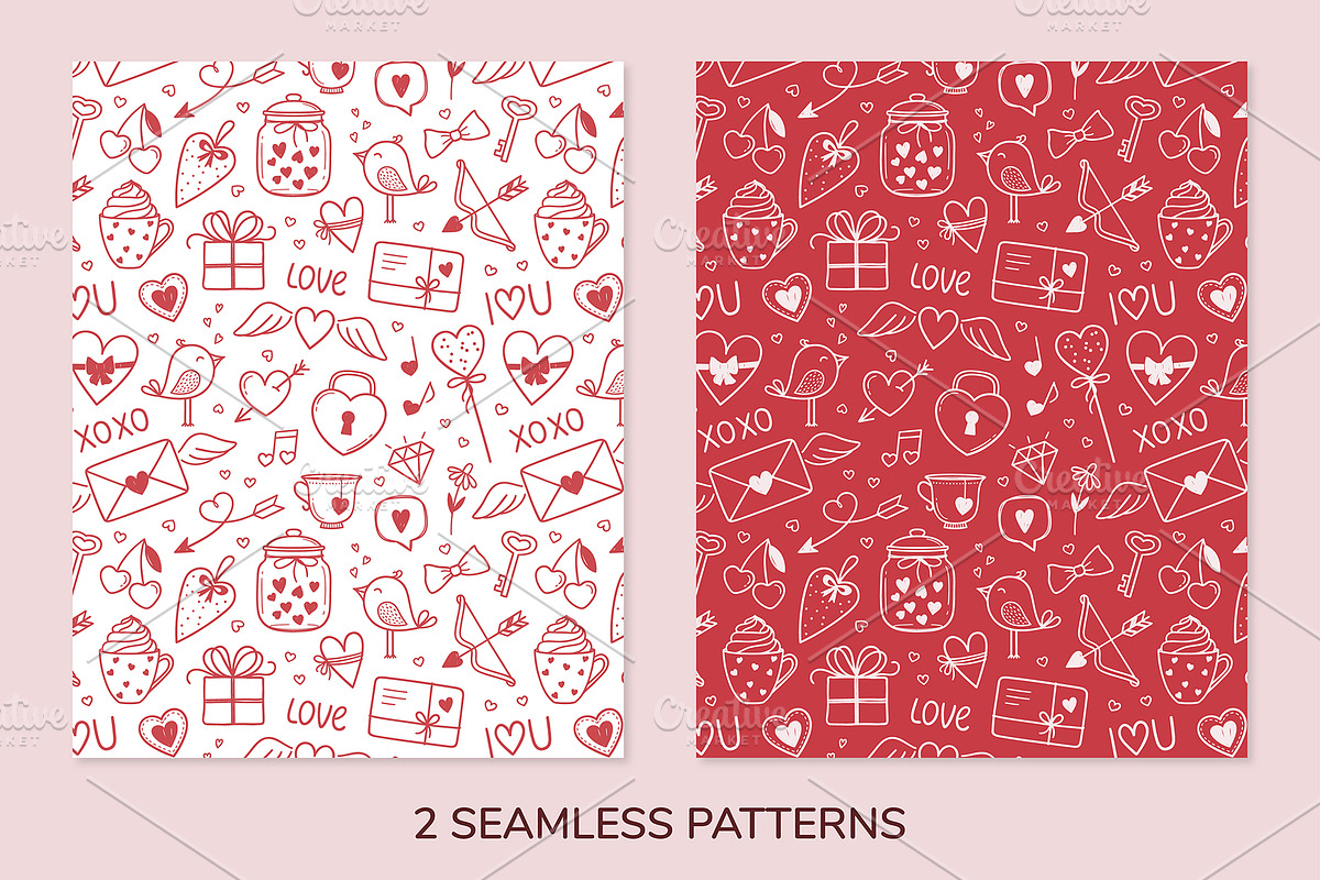 Valentines day Love vector doodles, a Graphic by InkySplash (Photo 4 of 5)
