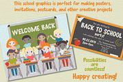 Back to school vector clipart, an Object Graphic by Trinibis (Thumbnail 7 of 7)
