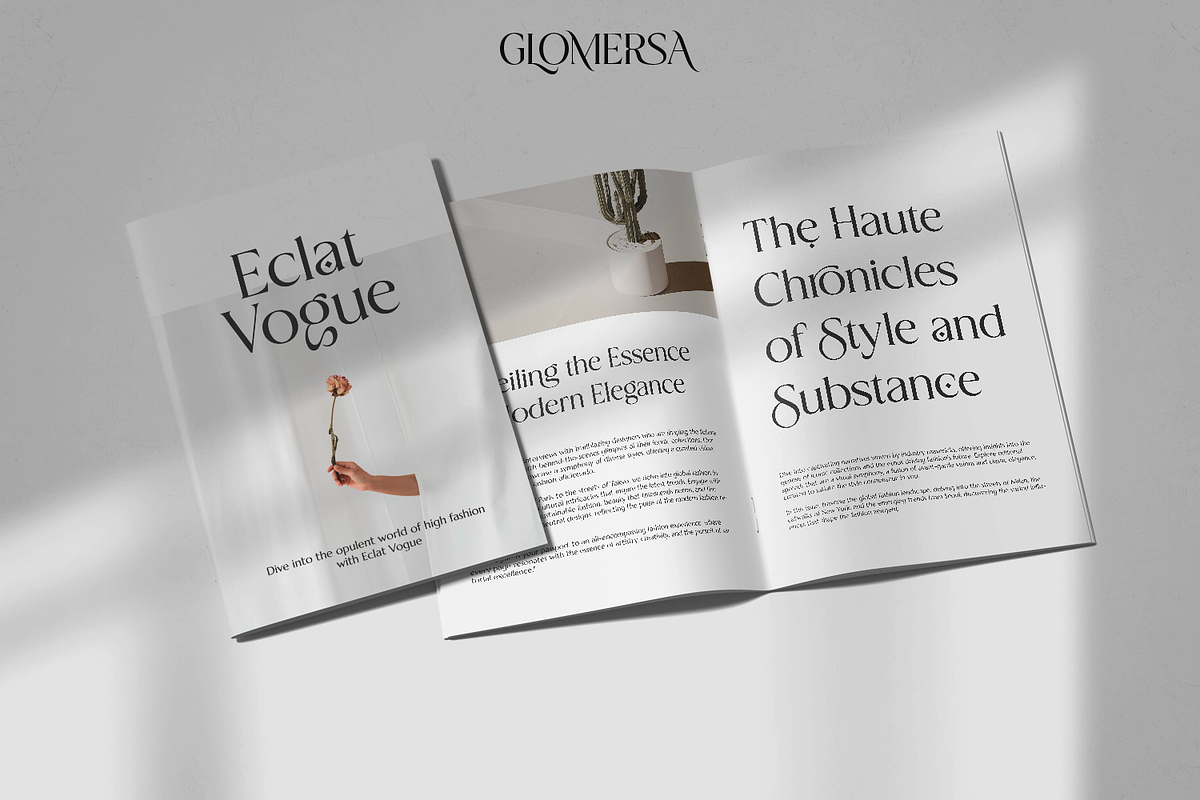 Glomersa - Modern Luxury Serif Font, a Serif Font by Pixesia Studio (Photo 7 of 10)