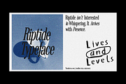 LL Riptide Retro Serif Font, a Serif Font by Lives And Levels (Thumbnail 5 of 13)