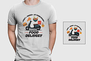 Food Delivery T Shirt Vector Design, a Stationery Template by MightyDesign (Thumbnail 1 of 6)