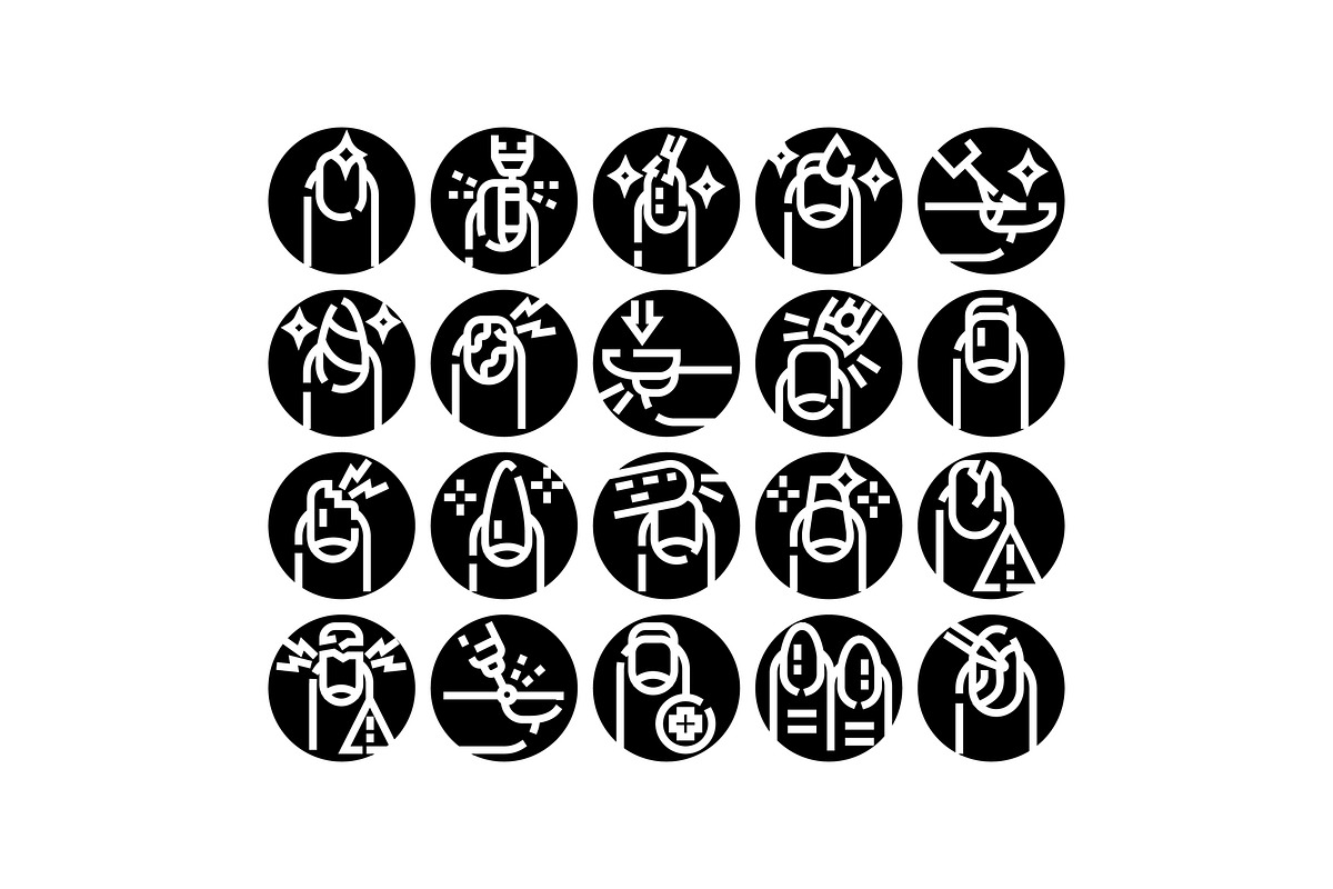 Nail care, manicure, pedicure glyph, an Object Graphic by pikepicture (Photo 1 of 3)
