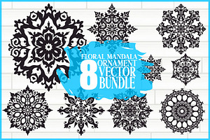 Elegant Mandala Design Set, an Illustration by Amazin_art