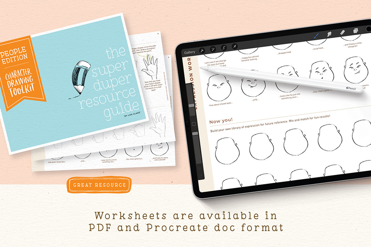 Procreate People Drawing Toolkit, a Brush Add-On by Lisa Glanz (Photo 9 of 14)