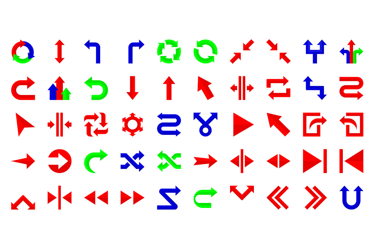 100 Arrows Flat Style Icons, an Icon by sripfoto (Photo 3 of 3)