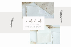 Natural Boho Wedding Mock Up Stock