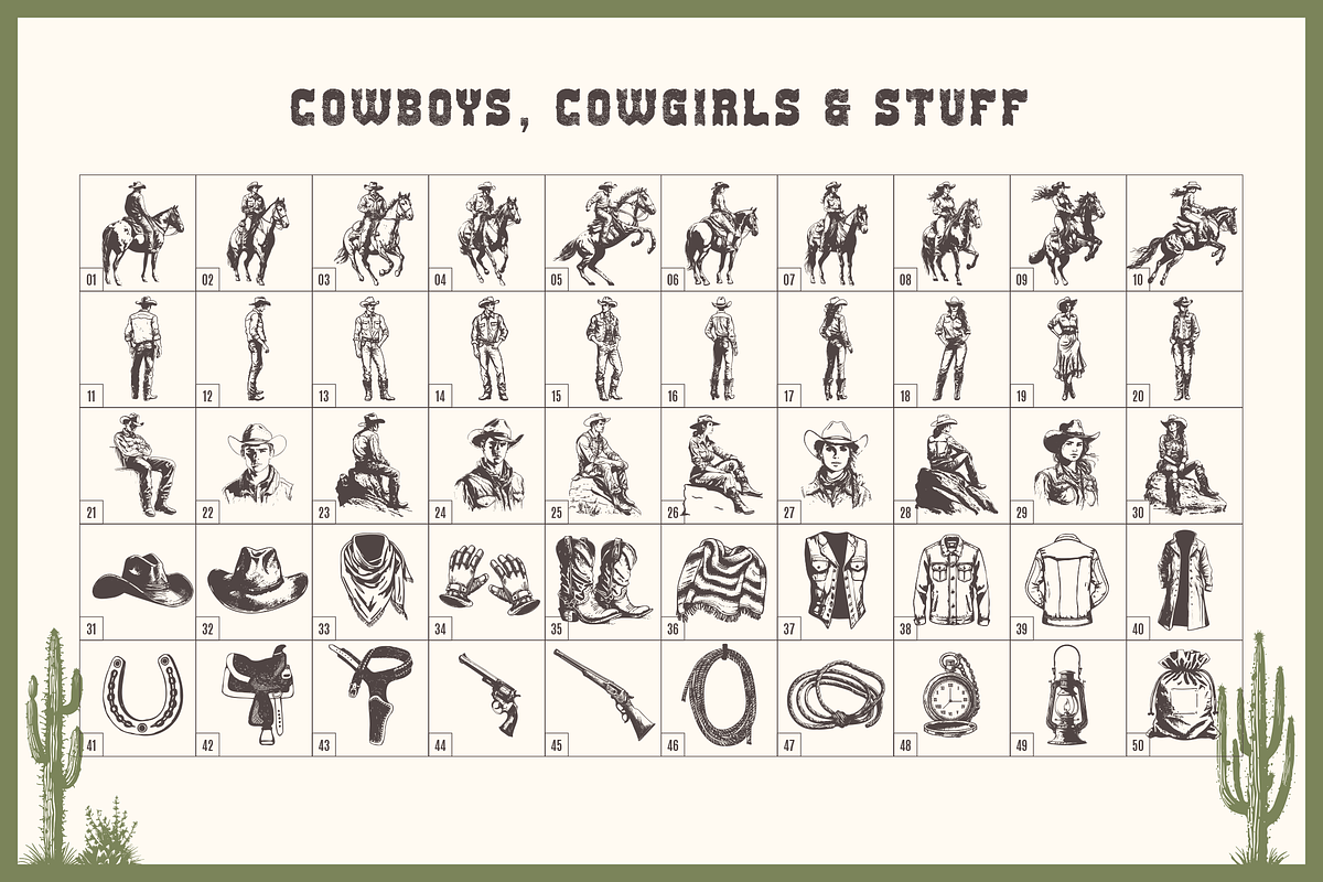 Wild, Wild West. 250 Illustrations, an Object Graphic by Cosmic Store (Photo 3 of 9)