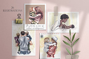 FAMILY watercolor clipart (part - 2), a Person Illustration by Elena_Sedova (Thumbnail 2 of 7)