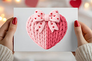 Coquette Coquette Bow Heart Knit PNG, an Illustration by Canvas Craft (Thumbnail 5 of 7)