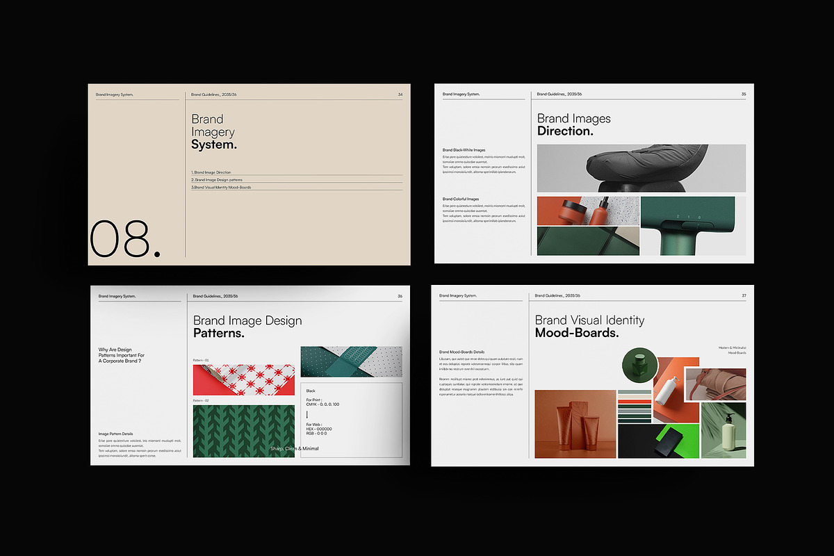 Brand Guidelines Presentation Layout, a Presentation Template by DesignCrest (Photo 12 of 21)