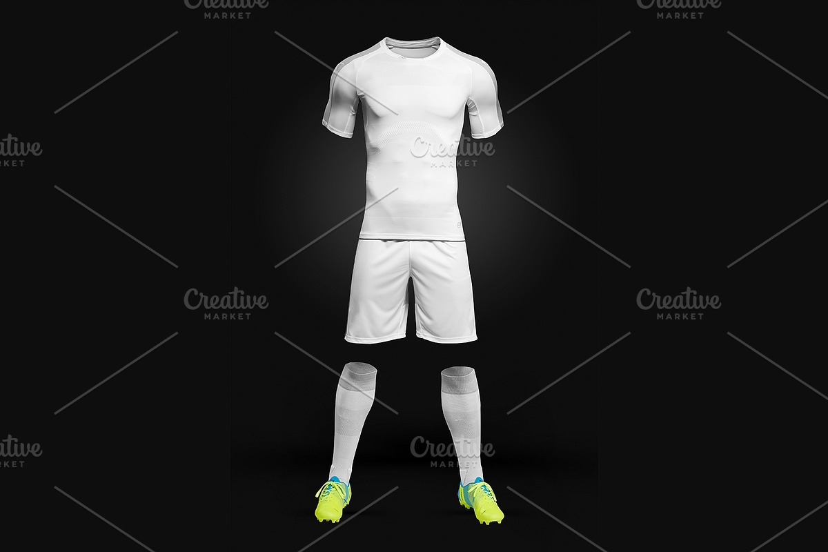 Complete Soccer Kit Mockup, an Advertising Mockup by mwsart (Photo 1 of 6)