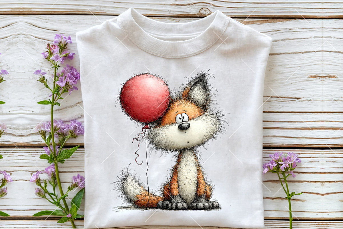 Whimsical Summer Fox Clipart, an Illustration by OK Design (Photo 5 of 6)