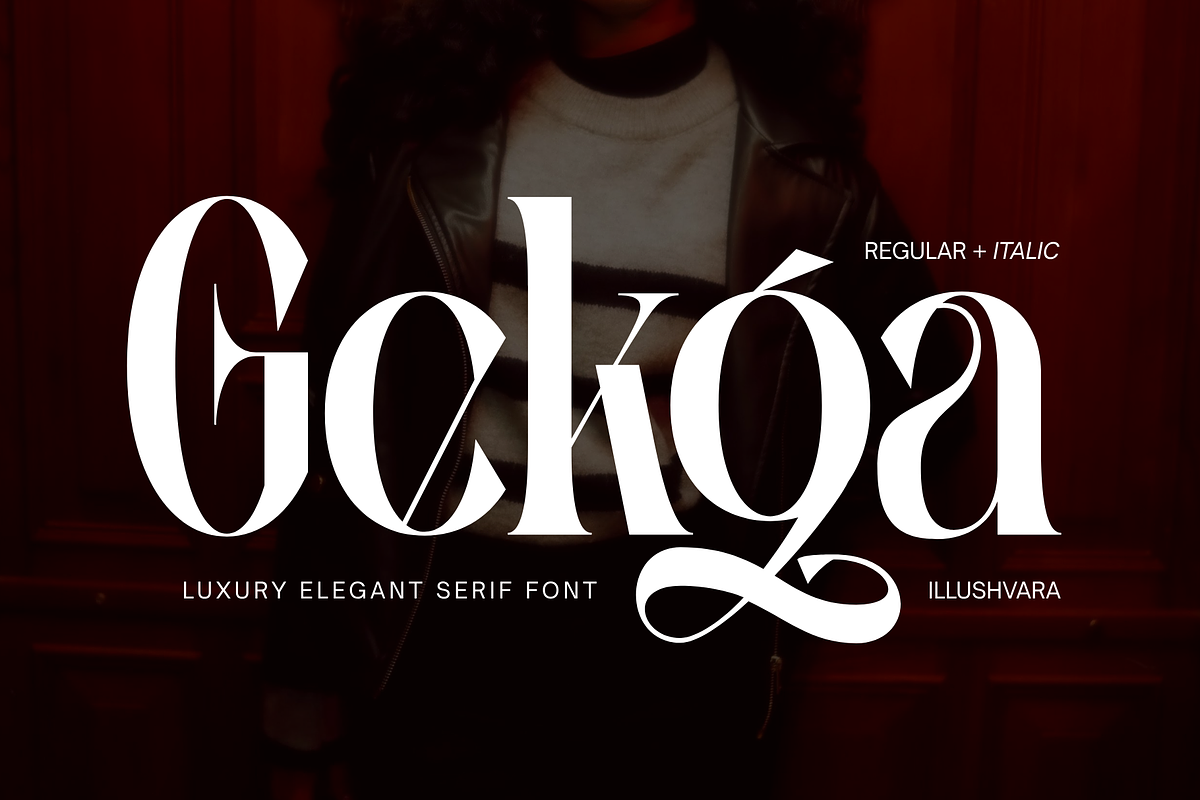 Gekga - Luxury Elegant Font, a Serif Font by Illushvara Design (Photo 1 of 10)