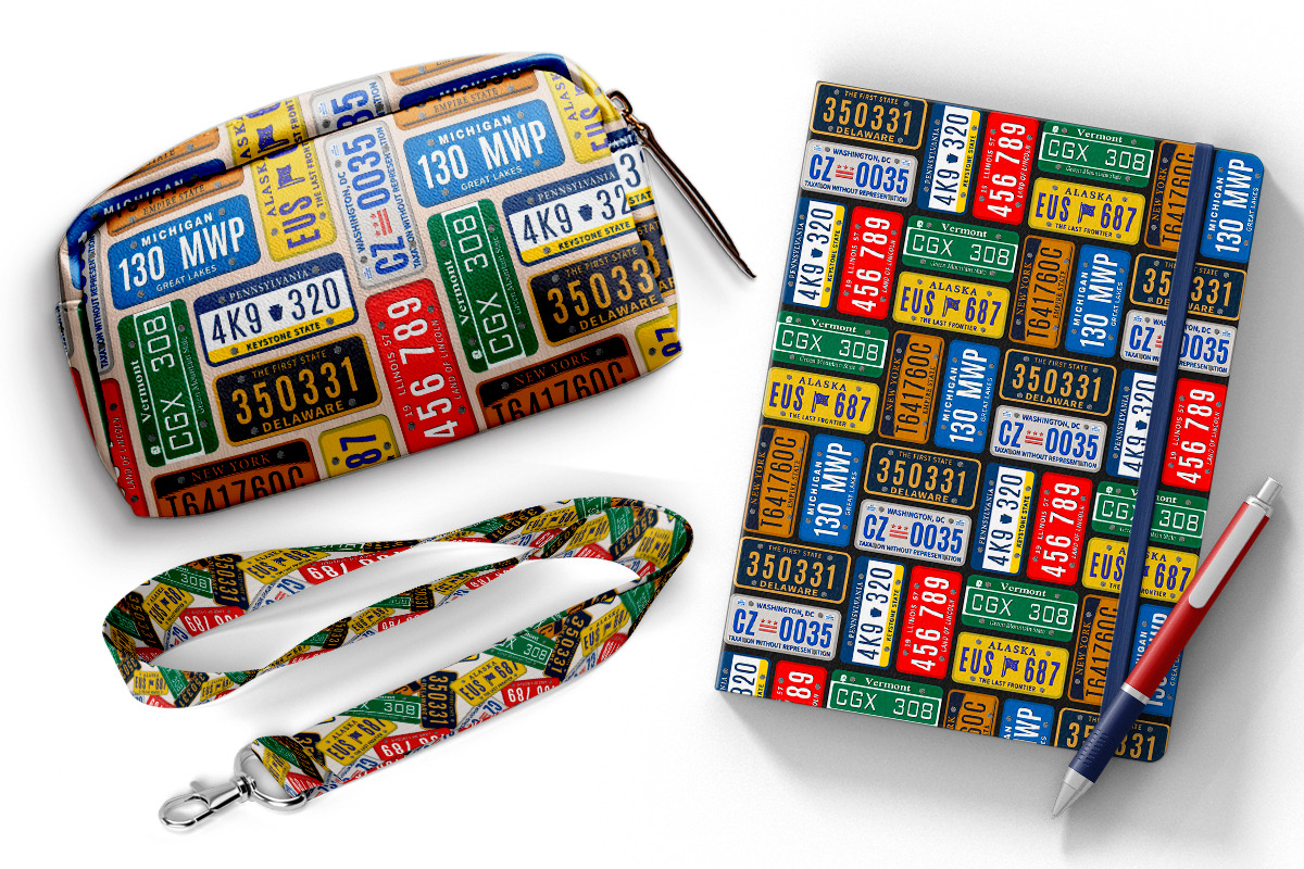 Car Number Plates Patterns, a Pattern Graphic by digitalEye