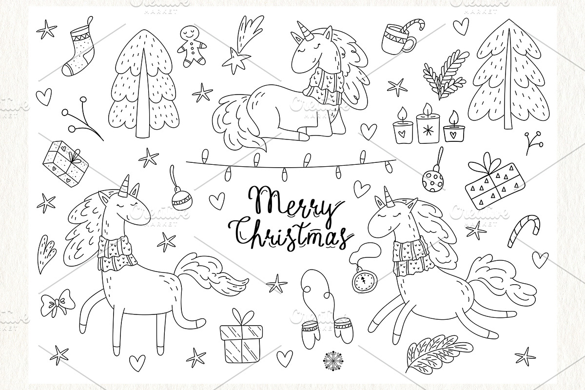 Winter Unicorn Set!, a Graphic by Irene_Boiko_ART (Photo 5 of 10)