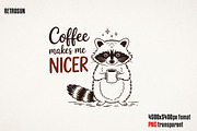 Funny Coffee Doodle PNG Bundle, an Object Graphic by GlitterCraft (Thumbnail 48 of 61)
