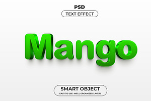 3D Mango Text Effect - Editable Text