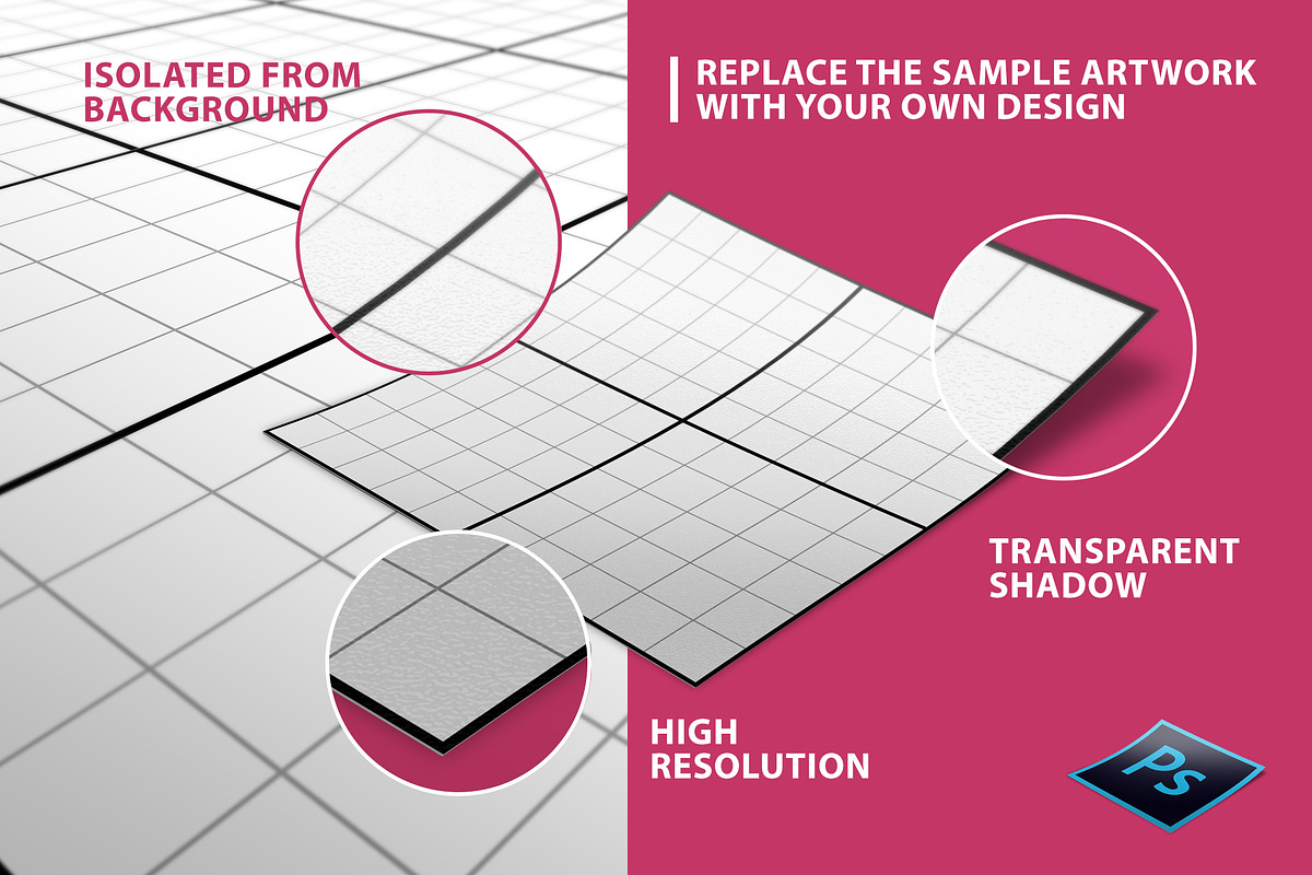 Stickers Mock-Up, a Packaging Mockup by Popova_Irina (Photo 4 of 4)