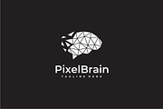 Pixel Brain Logo Template, a Branding & Logo Template by yopie (Thumbnail 2 of 3)