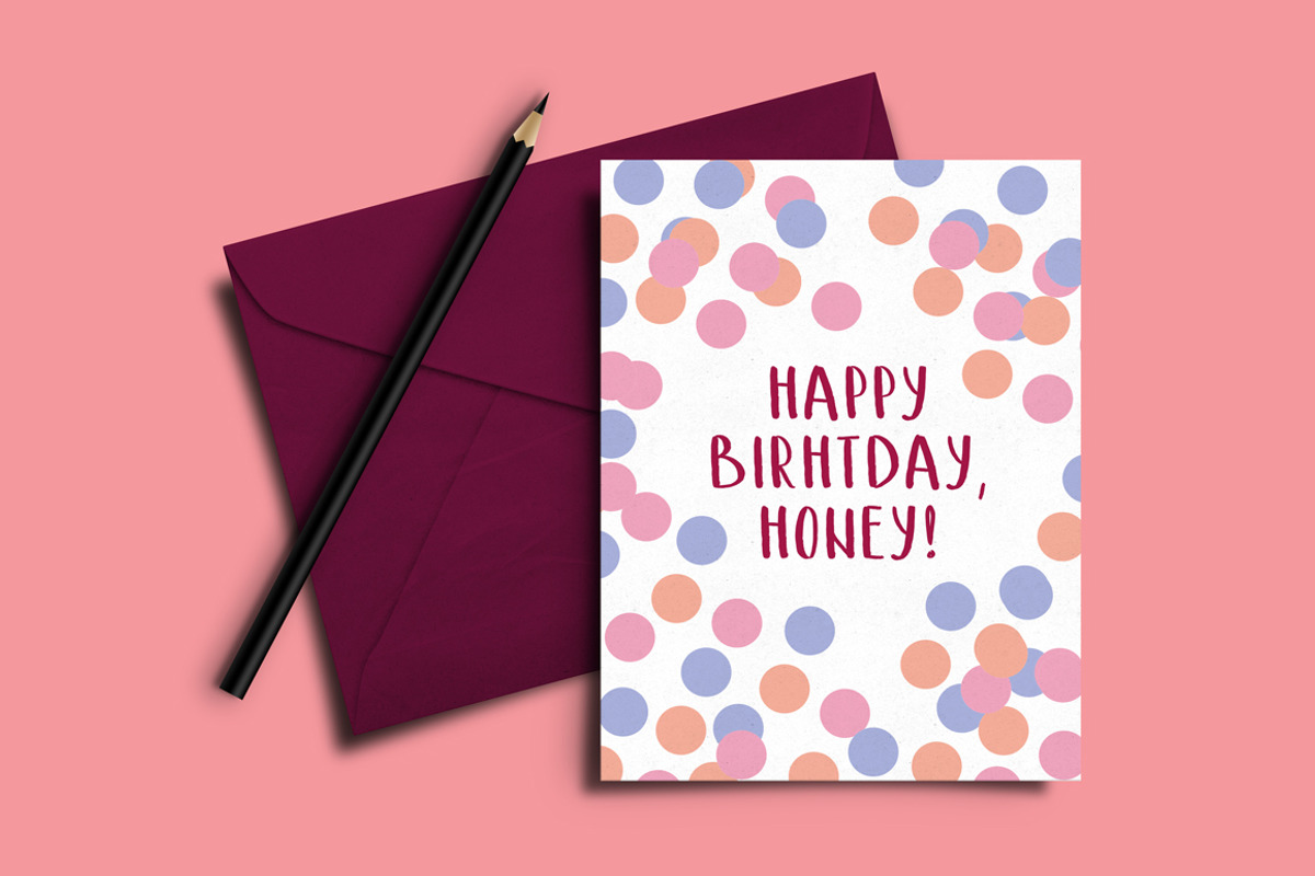 Cutie - hand drawn font preview 3