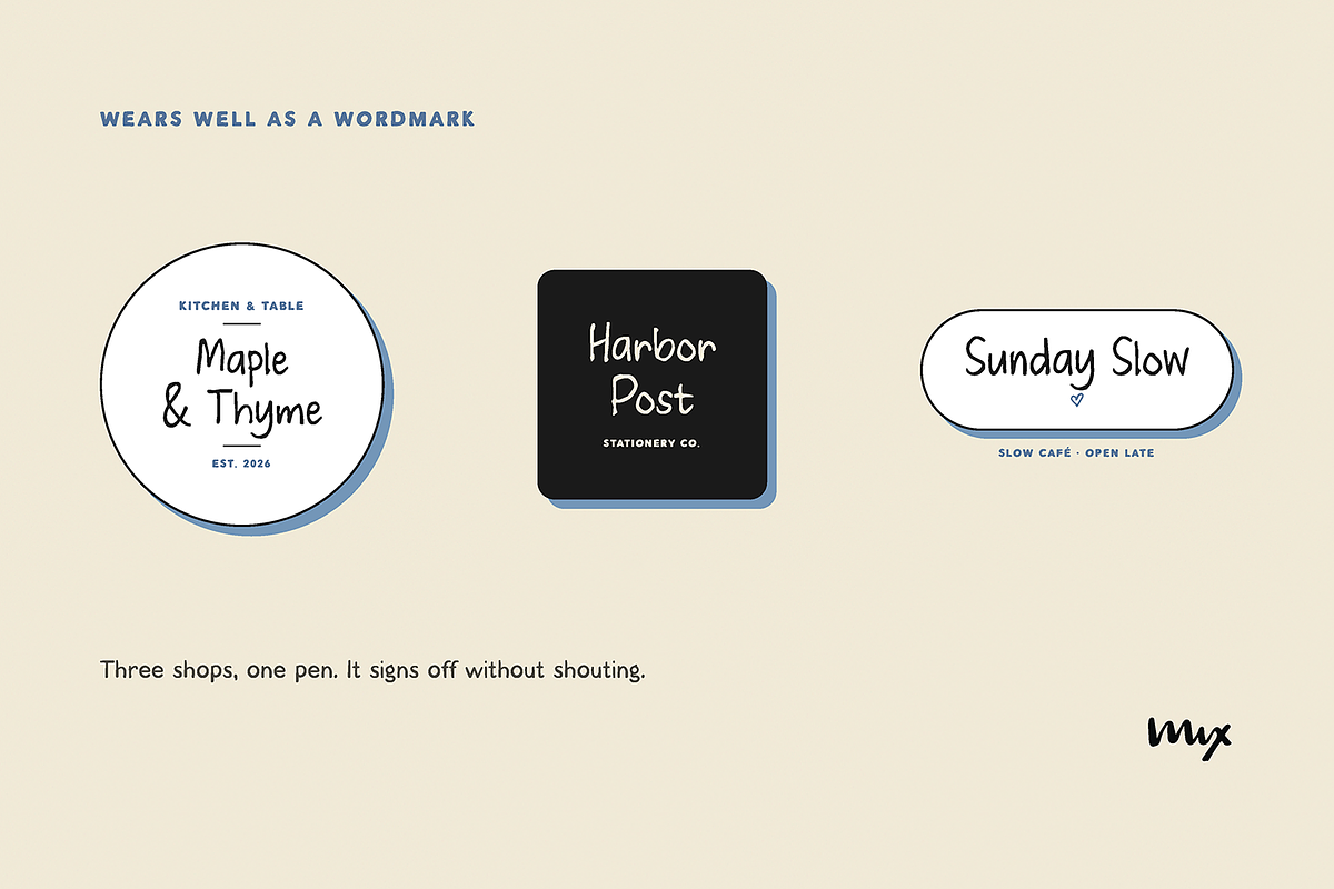 Mix Penny Press - Neat Handwriting, a Handwritten Font by Mix Fonts (Photo 2 of 10)