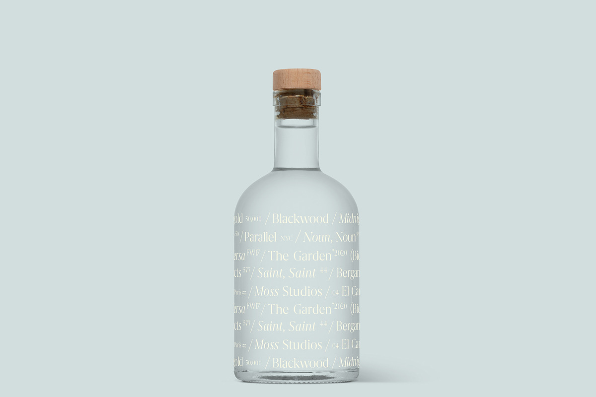 Glass Liquor Bottle Mockup, a Packaging Mockup by Copal (Photo 9 of 12)