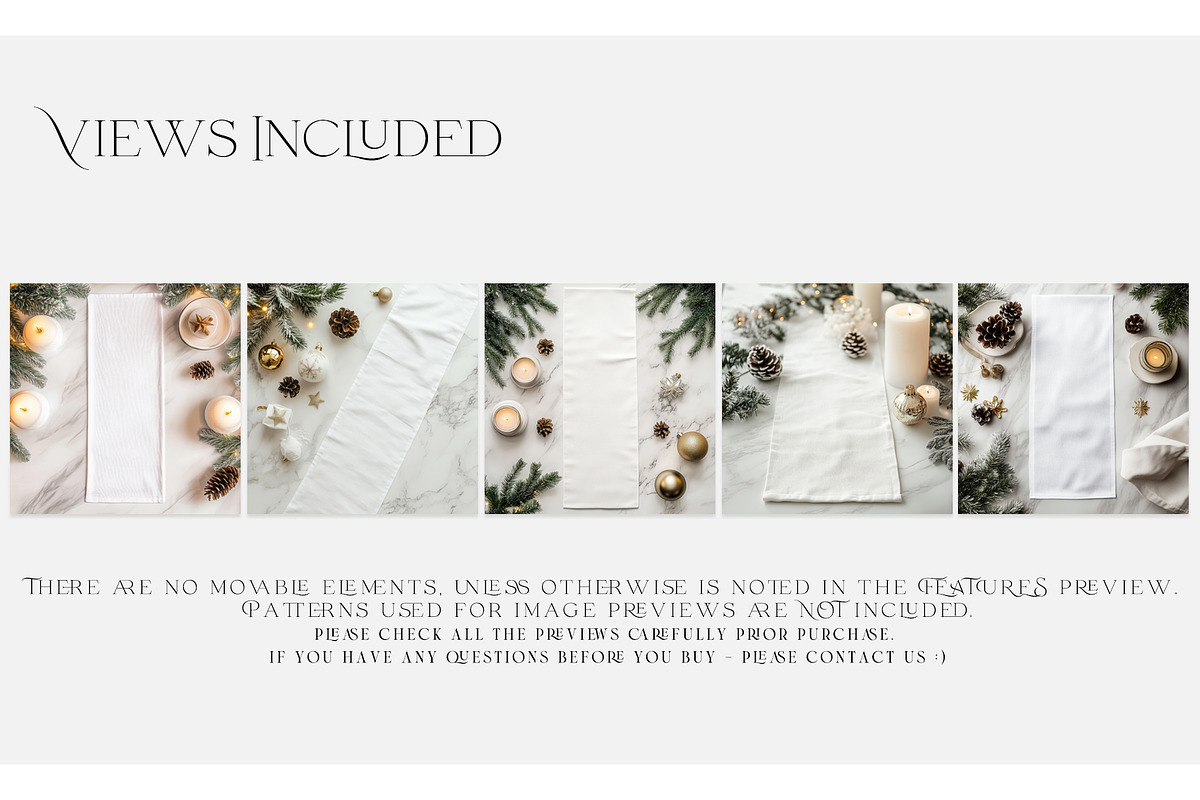 Christmas Table Runner Mockups, a Household Mockup by mock-ups (Photo 2 of 15)