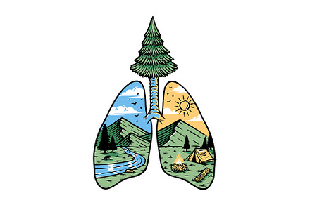 mountain view inside the lung