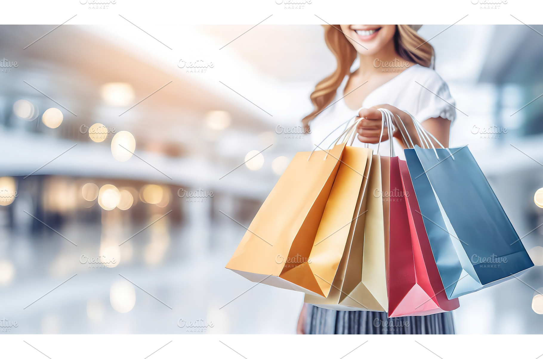 Smiling woman in a shopping mall, a Person Photo by Igor Tichonow