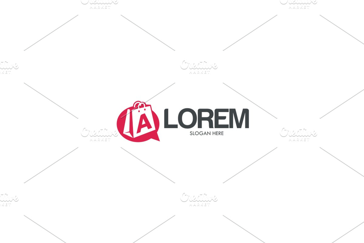 A letter Logo - SHOP & CHAT, a Branding & Logo Template by arace