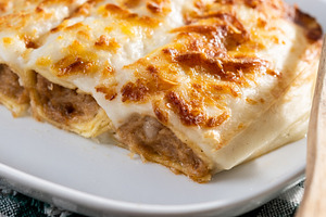Baked Cannelloni with Cheese and Béchamel Sauce, a Food & Drink Photo by etorres69