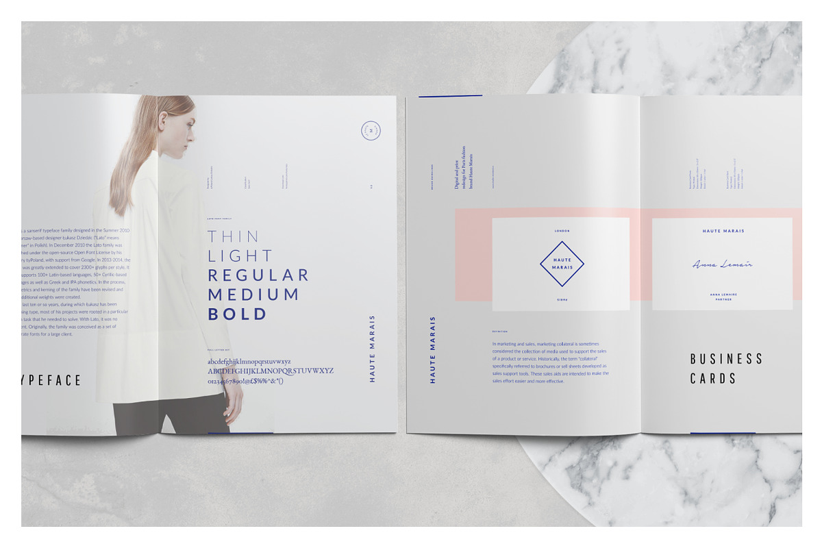 Marais Guidelines & Brand Sheet, a Brochure Template by Studio Standard (Photo 5 of 14)