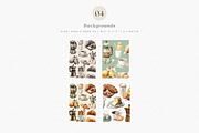 Watercolor French Breakfast Clipart, a Decorative Illustration by ThaismotaCreativeCo (Thumbnail 9 of 12)