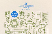 Vintage Spring Farm & Easter Clipart, a Seasonal Illustration by VerAna (Thumbnail 3 of 19)