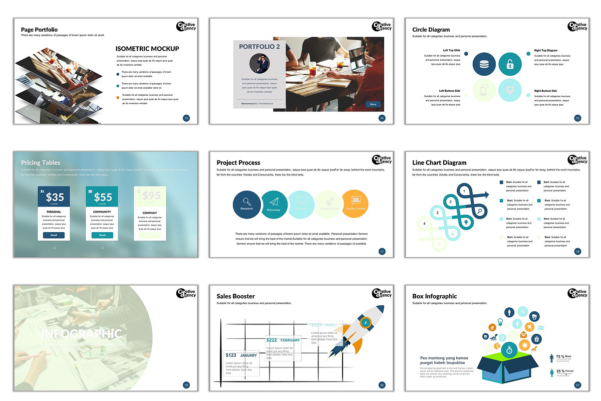 Creative Agency Template [PPTX], a Presentation Template by litoondev (Photo 8 of 15)