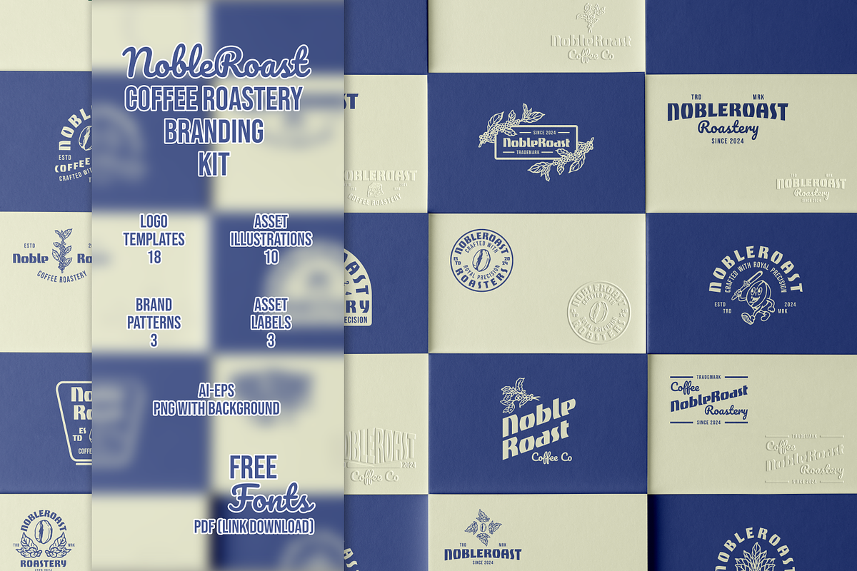 Coffee Roastery Logo Templates, a Branding & Logo Template by Akreatipe (Photo 1 of 11)