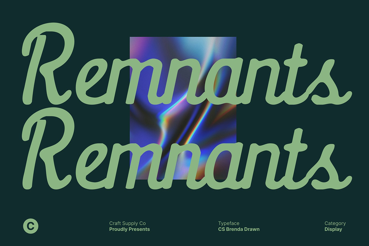 CS Brenda Drawn, a Script Font by Craft Supply Co. (Photo 3 of 8)